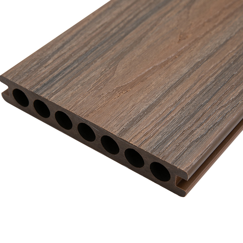 3D reliéfna drevená kompozitná drevená plastová podlaha je pevná a odolná